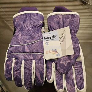 Lullaby Kids Kids Purple Waterproof Gloves 10-12  Years - Size Large - NWT